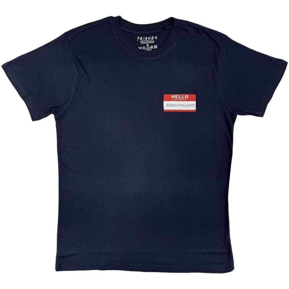 Friends Unisex Adult Regina Hello T-Shirt / Navy Blue